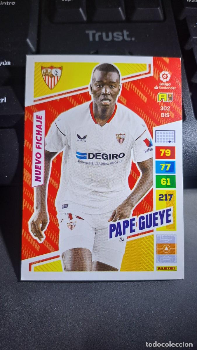 Coleccionismo cromos antiguos: ADRENALYN XL PAPE GUEYE 302 BIS NUEVO FICHAJE SEVILLA CROMO LIGA 2022 2023 22 23 PANINI