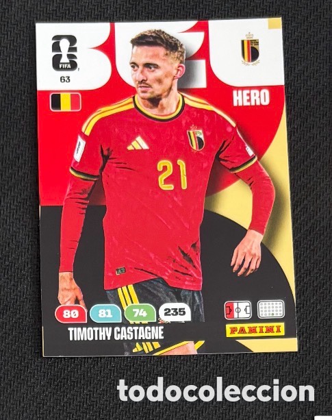 Coleccionismo cromos antiguos: 63 CASTAGNE B&Eacute;LGICA FIFA WORLD CUP MUNDIAL 2026