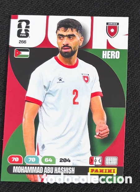 Coleccionismo cromos antiguos: 266 ABU HASHISH JORDANIA FIFA WORLD CUP MUNDIAL 2026