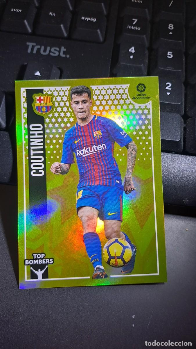 Coleccionismo cromos antiguos: CROMO COUTINHO 6 TOP BOMBERS 6 BARCELONA LIGA 2018 2019 18 19 ESTE PANINI NUNCA PEGADO