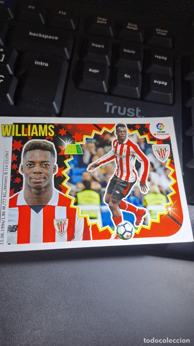 Coleccionismo cromos antiguos: CROMO WILLIAMS 15 ATHLETIC CLUB DE BILBAO LIGA 2018 2019 18 19 ESTE PANINI NUNCA PEGADO