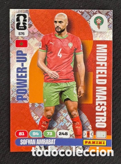 Coleccionismo cromos antiguos: 576 POWER-UP AMRABAT MARRUECOS FIFA WORLD CUP MUNDIAL 2026