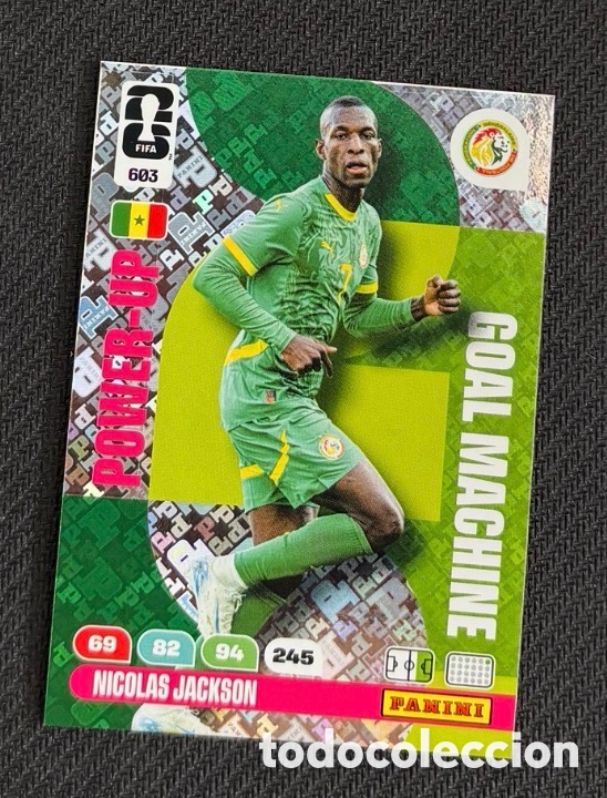 Coleccionismo cromos antiguos: 603 NICOL&Aacute;S JACKSON SENEGAL POWER-UP