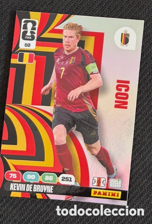 Coleccionismo cromos antiguos: 60 DE BRUYNE B&Eacute;LGICA ICON FIFA WORLD CUP MUNDIAL 2026
