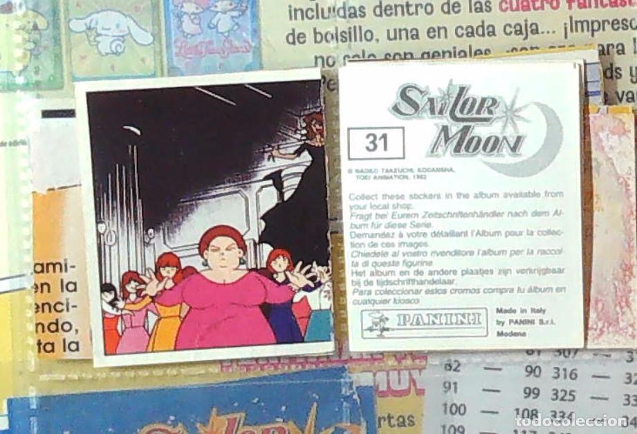 Coleccionismo cromos antiguos: sailor moon guerrero luna panini cromo nuevo nunca pegado n 31