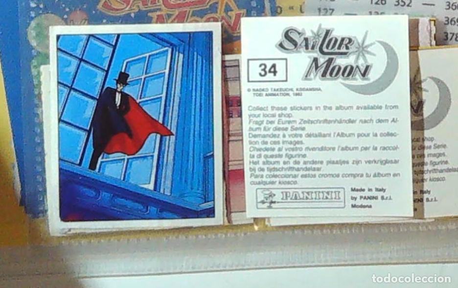 Coleccionismo cromos antiguos: sailor moon guerrero luna panini cromo nuevo nunca pegado n 34