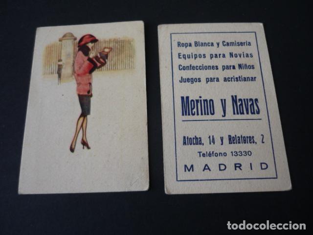 Collezionismo Figurine antiche: MADRID MERINO Y NAVAS ROPA BLANCA Y CAMISERIA CROMO PUBLICITARIO