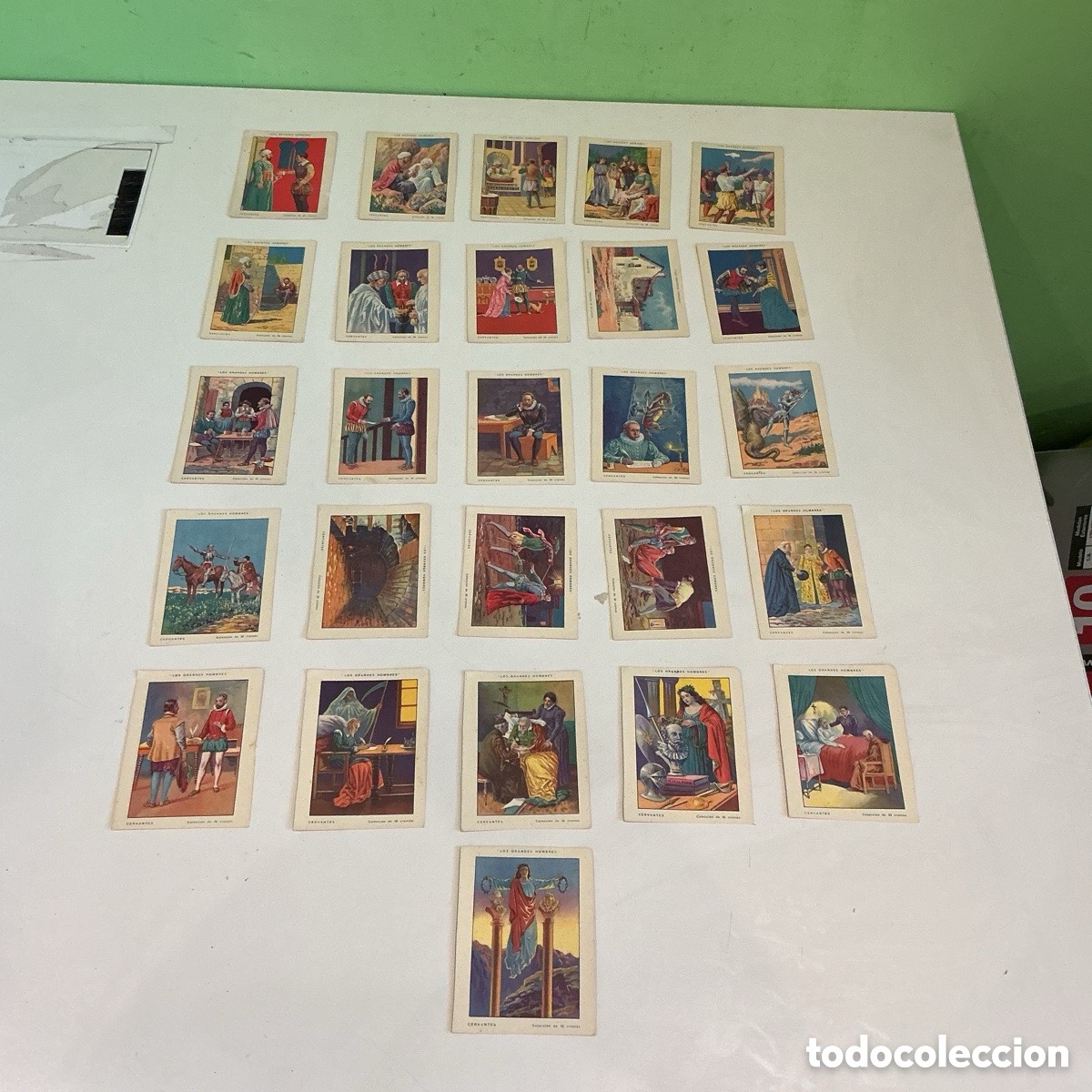 Collectionnisme Cartes &agrave; collectionner anciennes: Colecci&oacute;n 26 Cromos Miguel de Cervantes Los Grandes Hombres A&ntilde;os 20-30