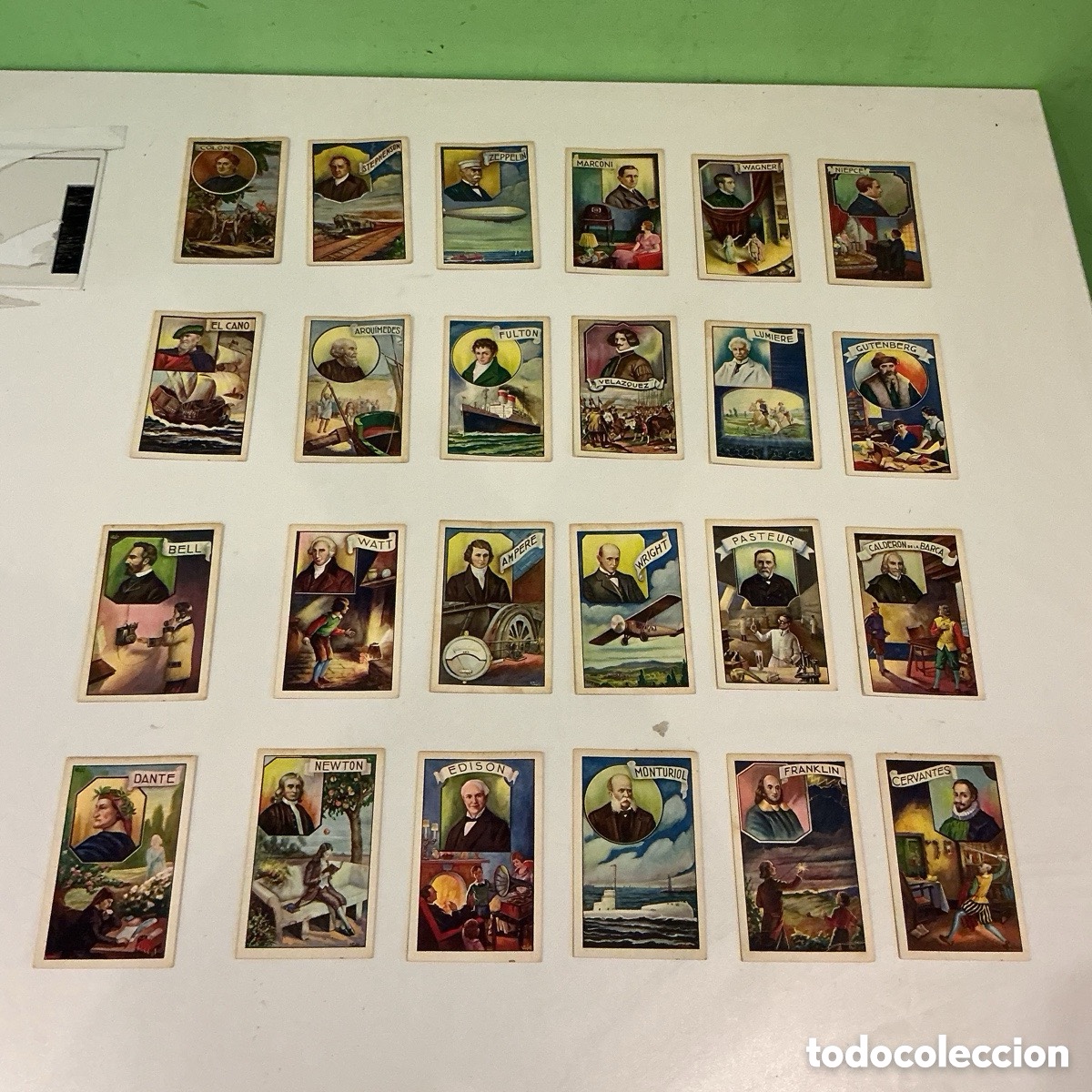 Collectionnisme Cartes &agrave; collectionner anciennes: Lote 24 cromos antiguos Chocolate Amatller Hombres Eminentes a&ntilde;os 1930