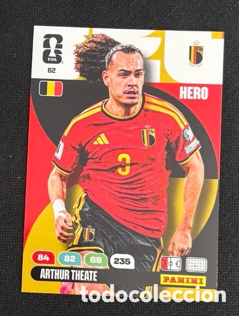 Coleccionismo cromos antiguos: 62 THEATE B&Eacute;LGICA FIFA WORLD CUP MUNDIAL 2026