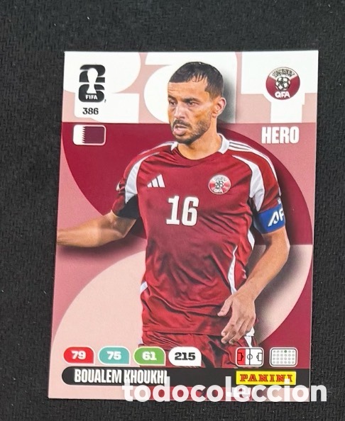 Coleccionismo cromos antiguos: 386 BOUALEM QATAR FIFA WORLD CUP MUNDIAL 2026