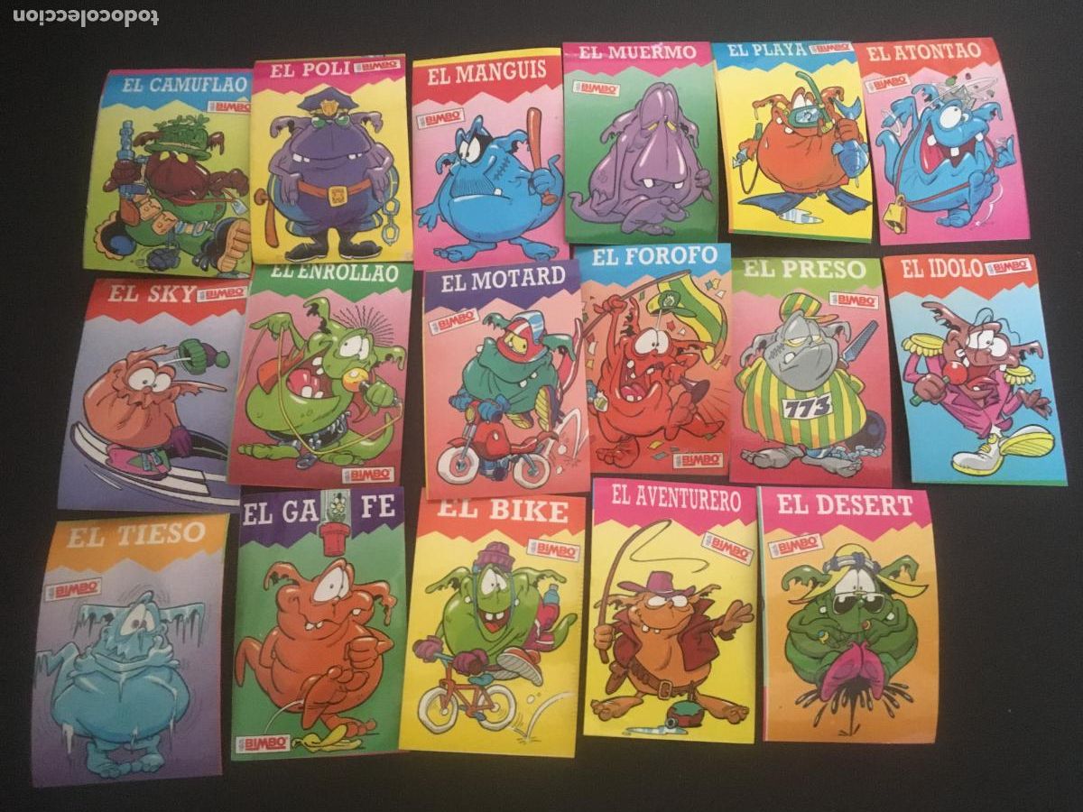 Colecionismo Cromos antigos: monstruos bimbo 17 cromos diferentes nunca pegados