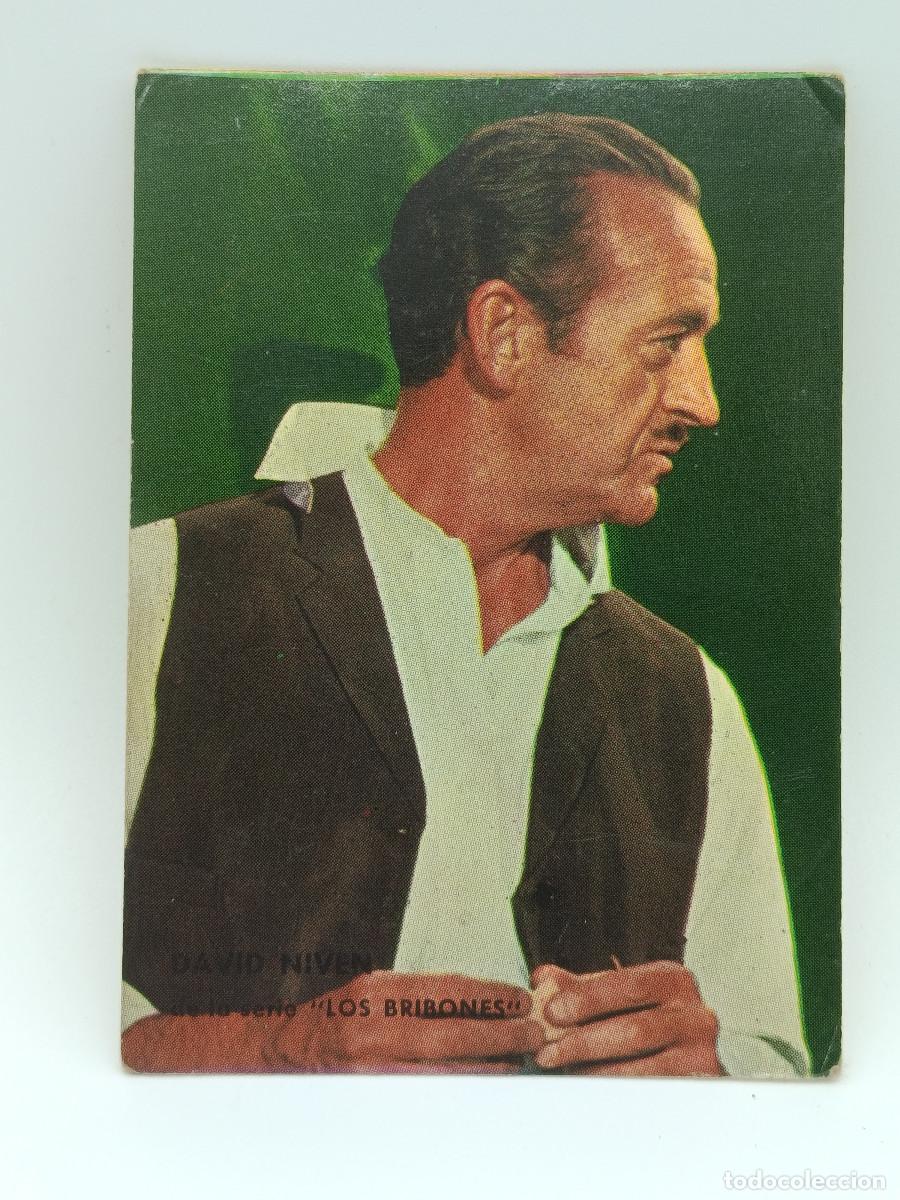 Coleccionismo cromos antiguos: FOTO CROMO ANTIGUO CARTON 7,5CM X 10,5 CM APROXIMADAMENTE. A&Ntilde;OS 60. DAVID NIVEN. PY