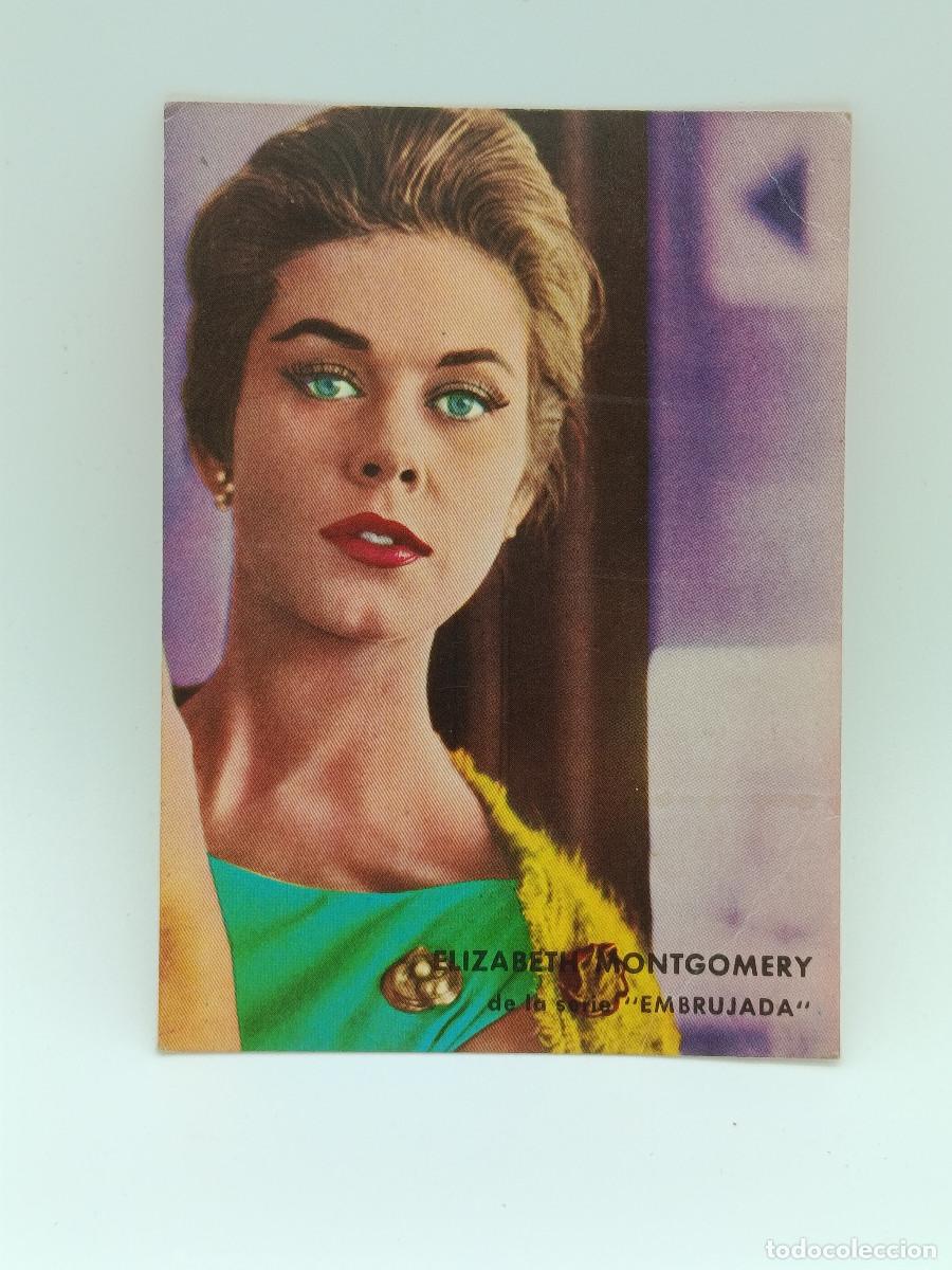 Coleccionismo cromos antiguos: FOTO CROMO ANTIGUO CARTON 7,5CM X 10,5 CM APROXIMADAMENTE. A&Ntilde;OS 60. ELIZABET MONGOMERY. PY