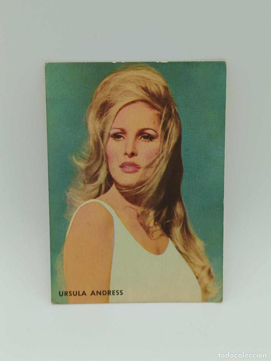 Coleccionismo cromos antiguos: FOTO CROMO ANTIGUO CARTON 7,5CM X 10,5 CM APROXIMADAMENTE. A&Ntilde;OS 60. URSULA ANDRESS. PY