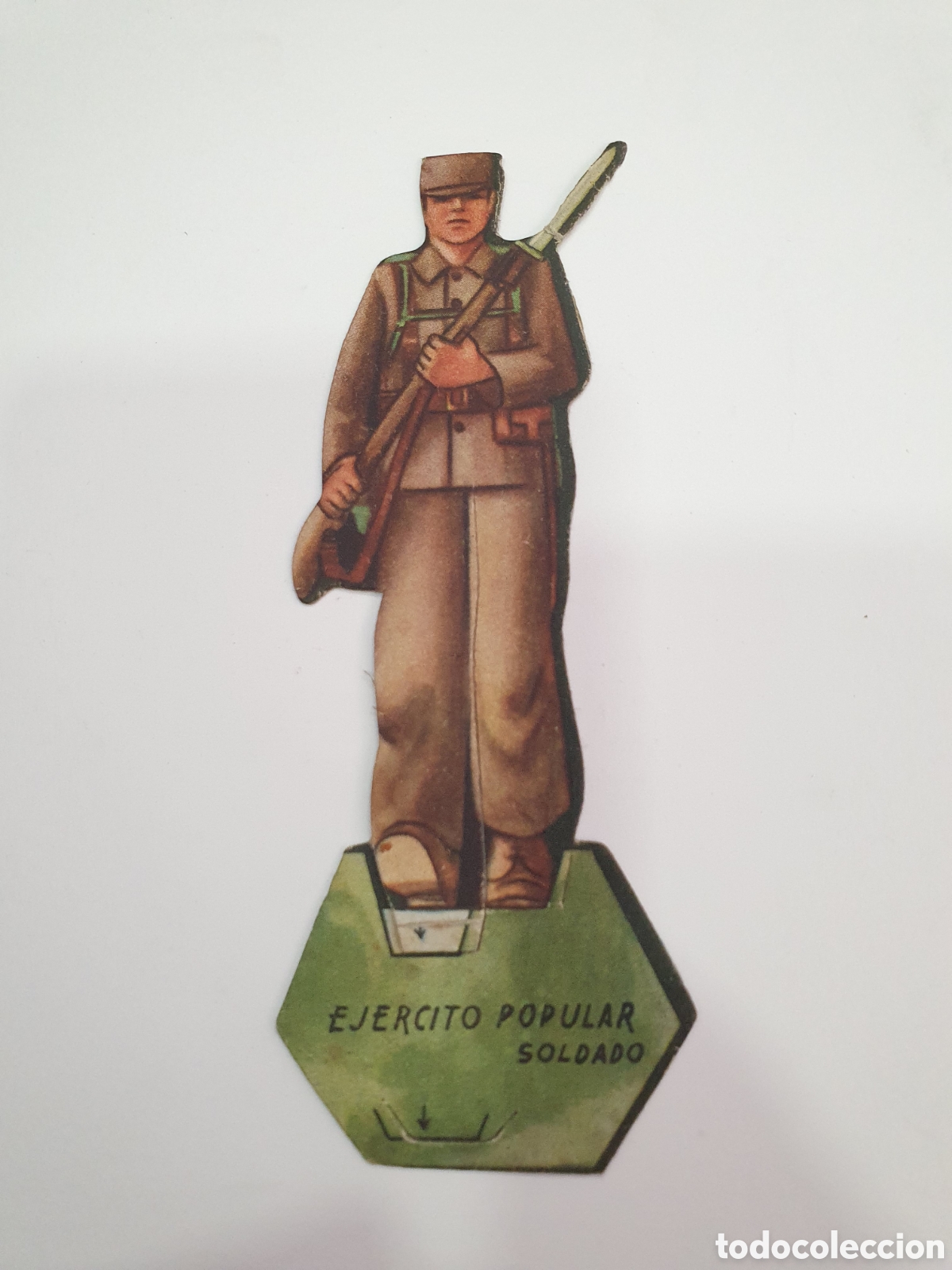 Coleccionismo cromos antiguos: Cromo Guerra Civil. Ej&eacute;rcito Popular. Soldado. (L120)