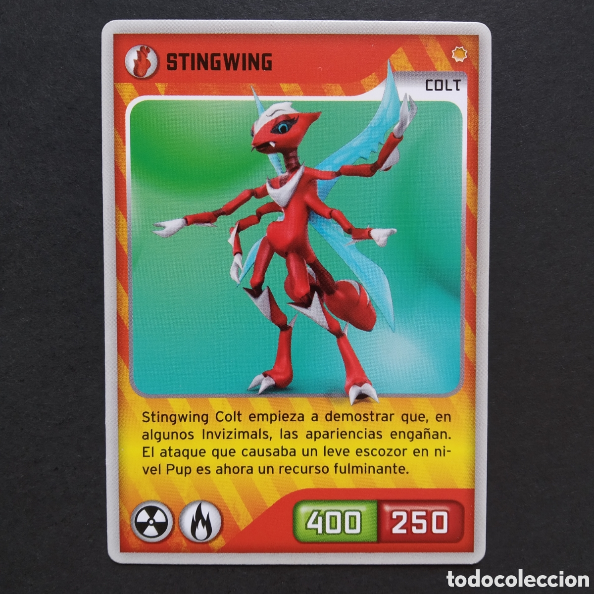 Coleccionismo cromos antiguos: CROMO - N&ordm; 026 - STINGWING - INVIZIMALS, DESAFIOS OCULTOS - PANINI - A&Ntilde;O 2013