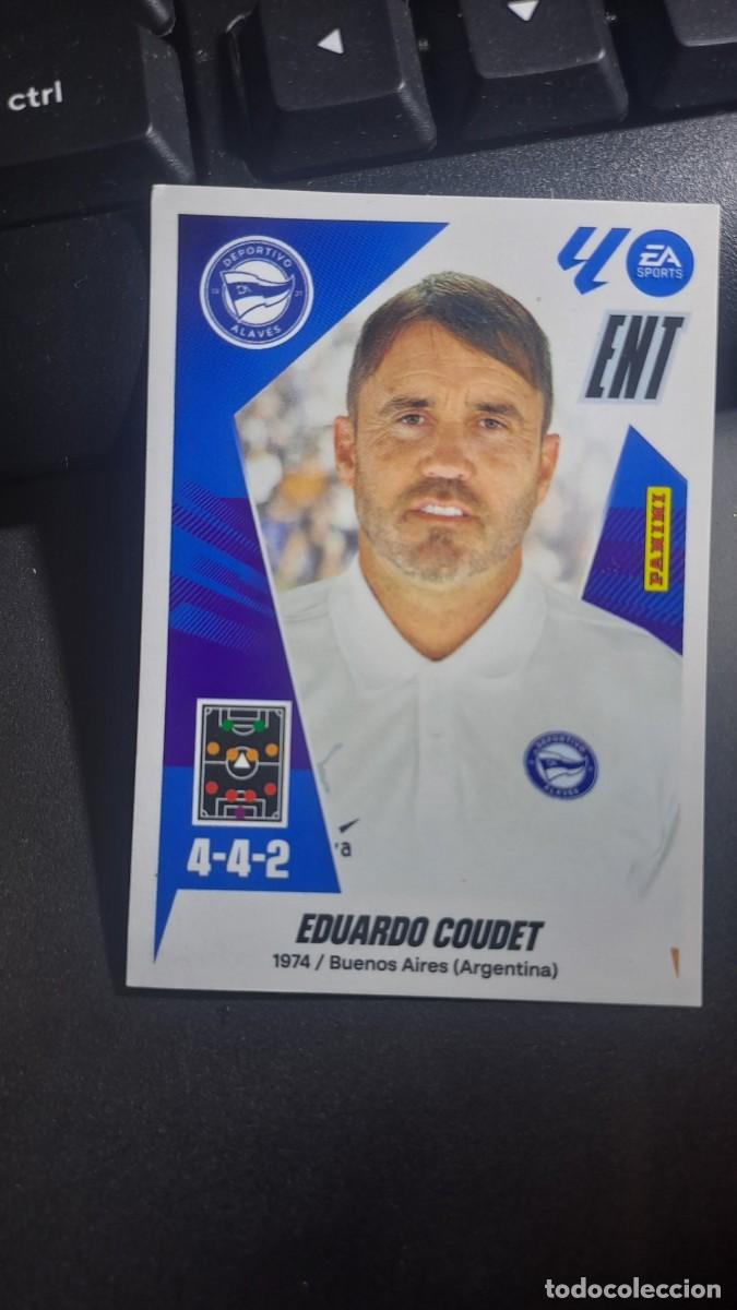 Coleccionismo cromos antiguos: CROMO EDUARDO COUDET 2 ENTRENADOR ALAVES LIGA 2025 2026 25 26 ESTE PANINI NUNCA PEGADO