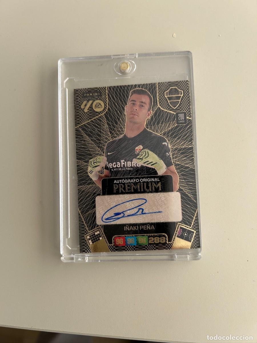 Coleccionismo cromos antiguos: I&Ntilde;AKI PE&Ntilde;A FIRMA ORIGINAL PREMIUM ADRENALYN LIGA 2025 2026