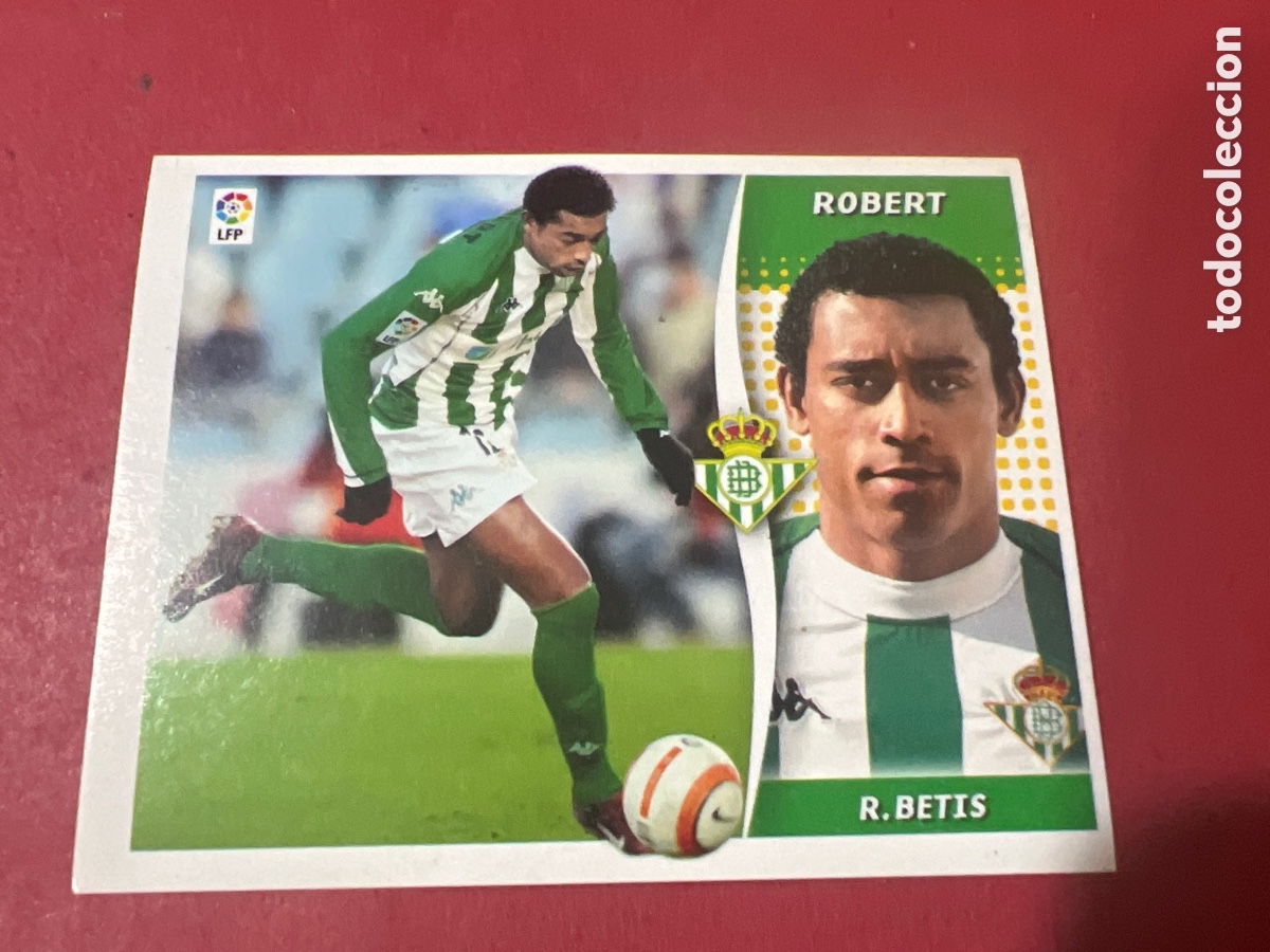 Coleccionismo cromos antiguos: A1646. ROBERT REAL BETIS LIGA ESTE 2006 2007 PANINI