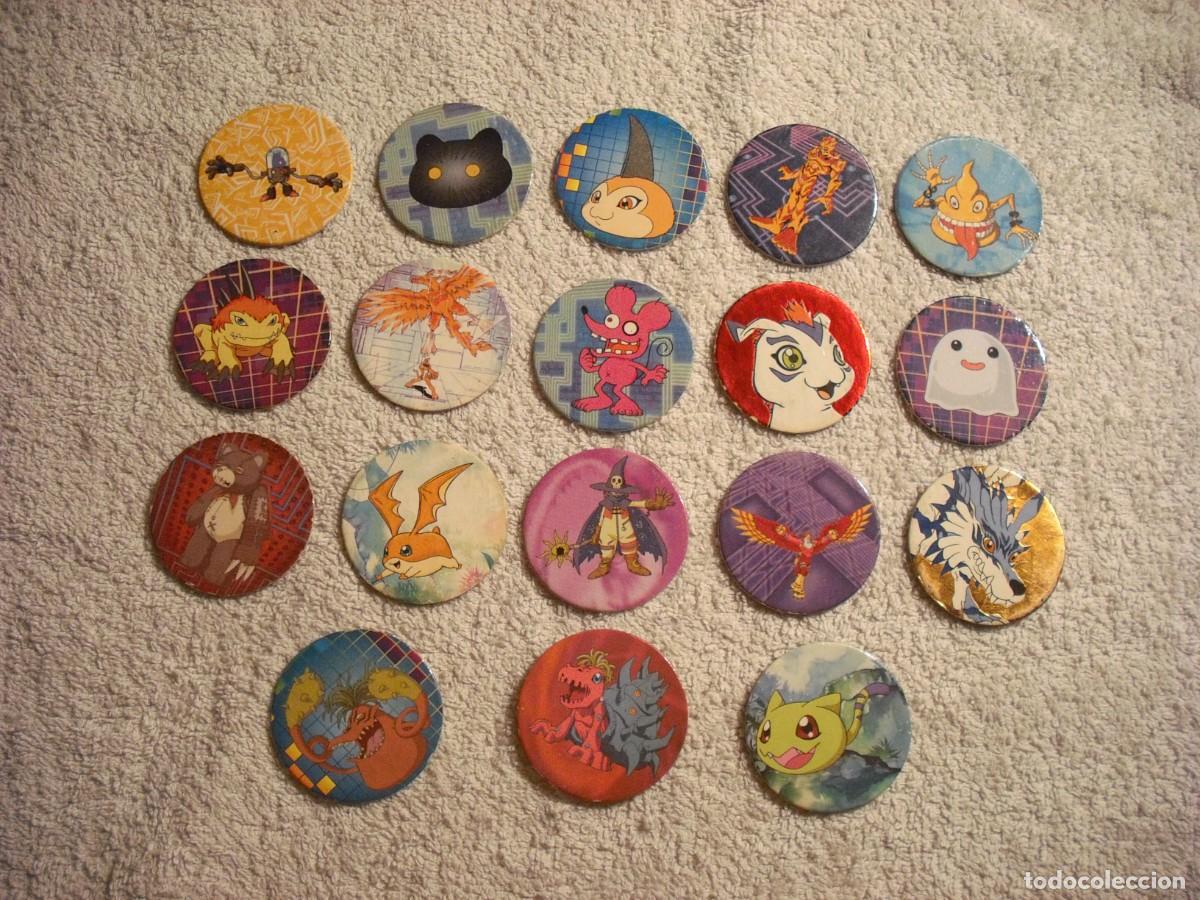 Collectionnisme Cartes &agrave; collectionner anciennes: DIGIMON, LOTE DE 18 TAZOS A&Ntilde;O 2000