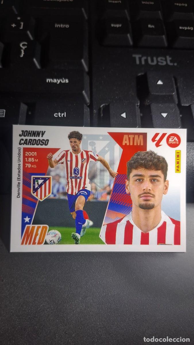 Coleccionismo cromos antiguos: CROMO JOHNNY CARDOSO 16 ATLETICO DE MADRID LIGA 2025 2026 25 26 ESTE PANINI NUNCA PEGADO