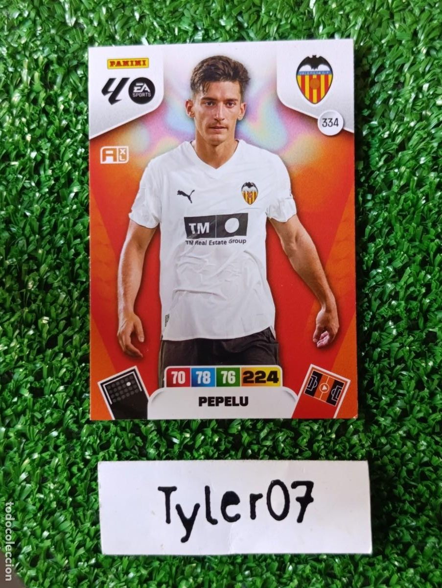 Coleccionismo cromos antiguos: PEPELU 334 VALENCIA ADRENALYN XL 2025 2026 25 26