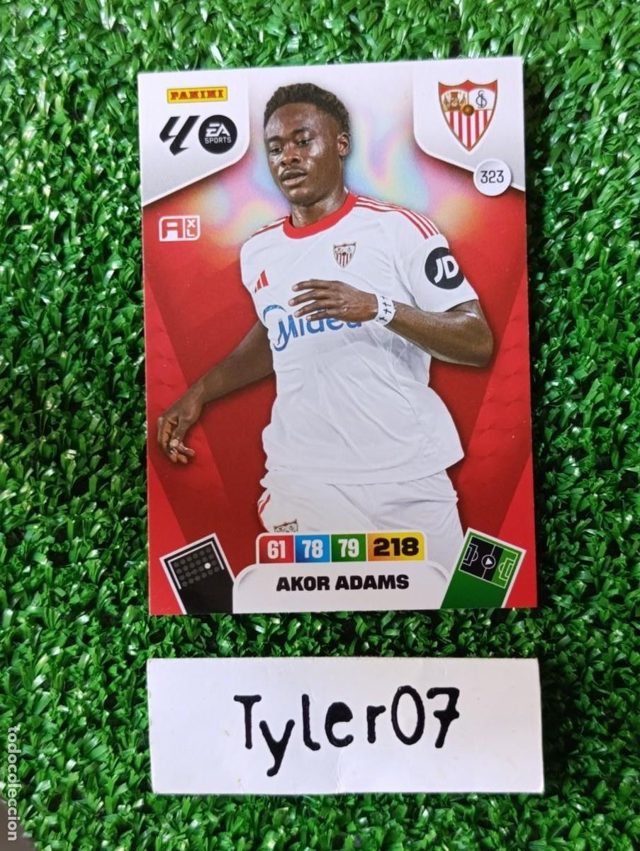 Coleccionismo cromos antiguos: AKOR ADAMS 323 SEVILLA ADRENALYN XL 2025 2026 25 26