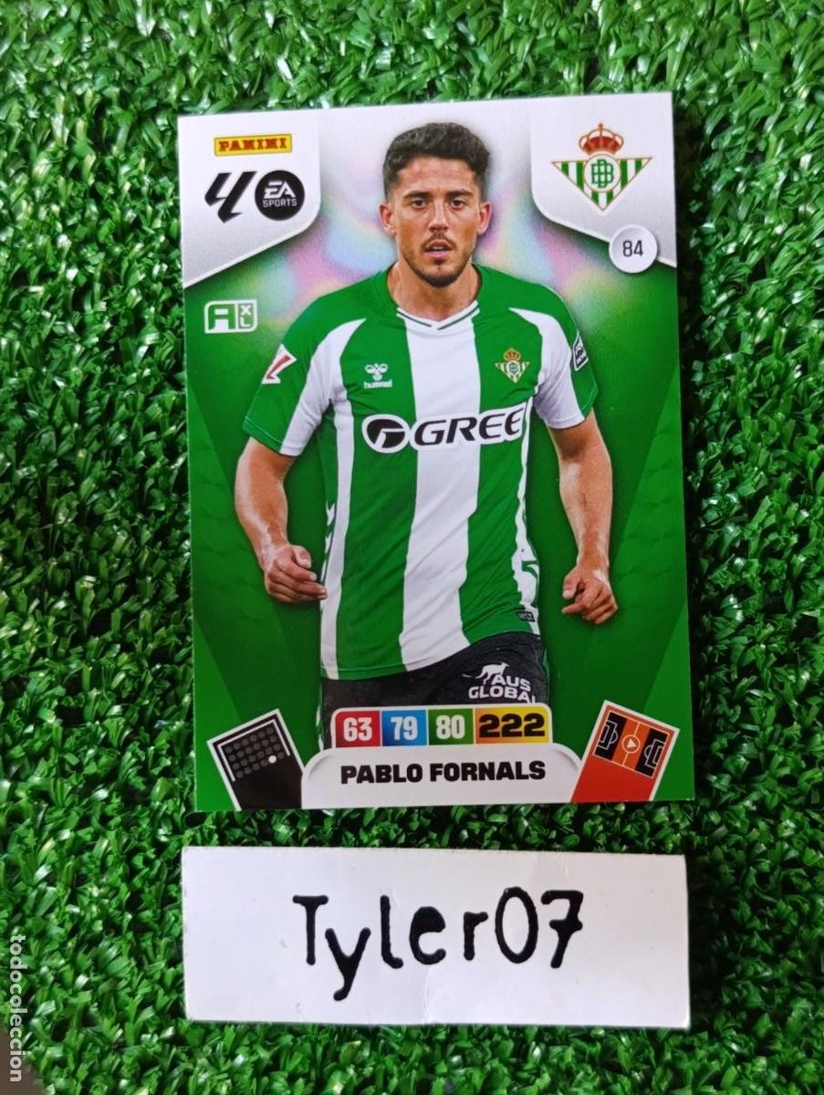 Coleccionismo cromos antiguos: PABLO FORNALS 84 BETIS ADRENALYN XL 2025 2026 25 26