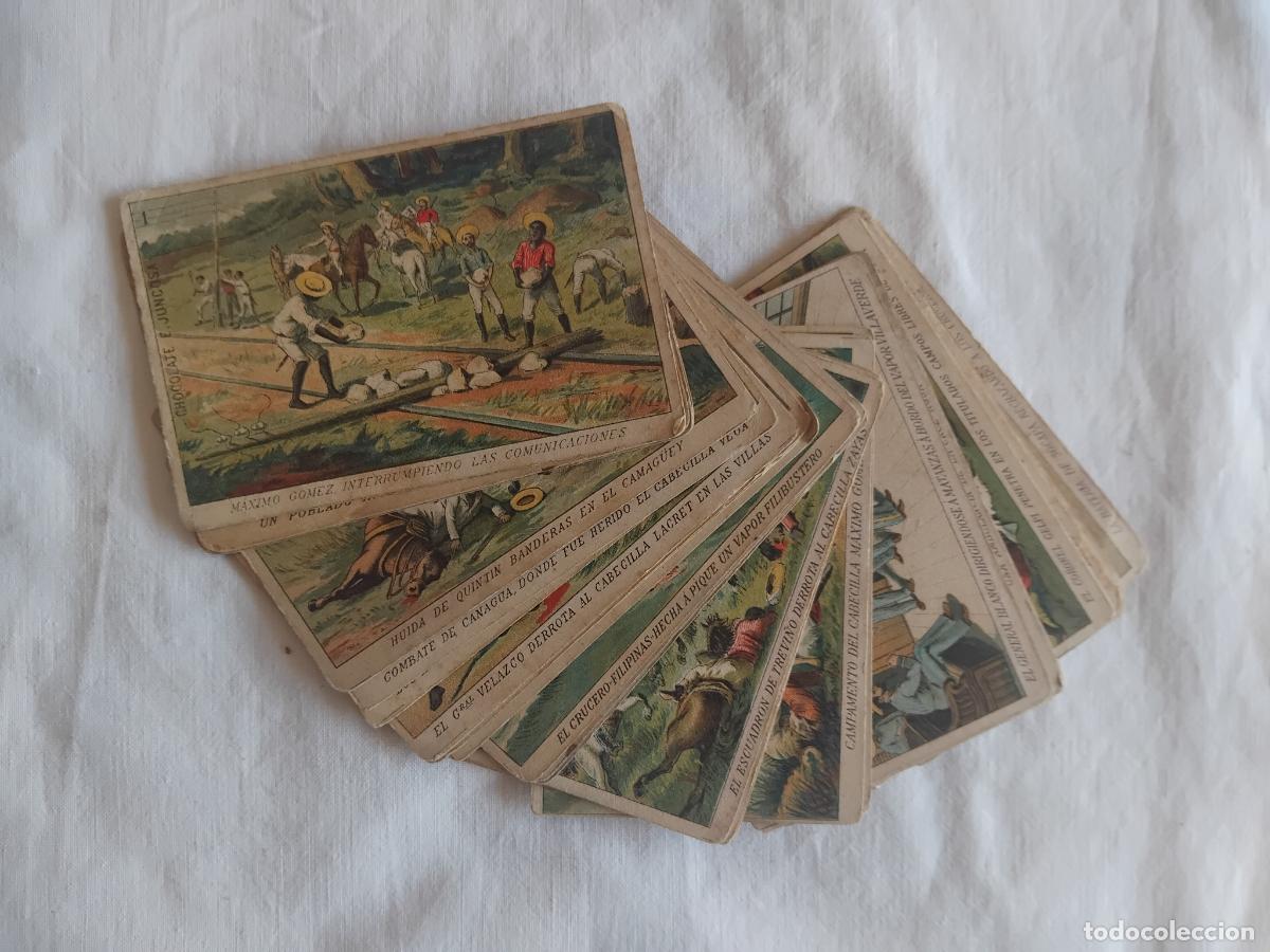 Collezionismo Figurine antiche: LA GUERRA DE CUBA. COLECCION COMPLETA DE 36 CROMOS. CHOCOLATE JUNCOSA.
