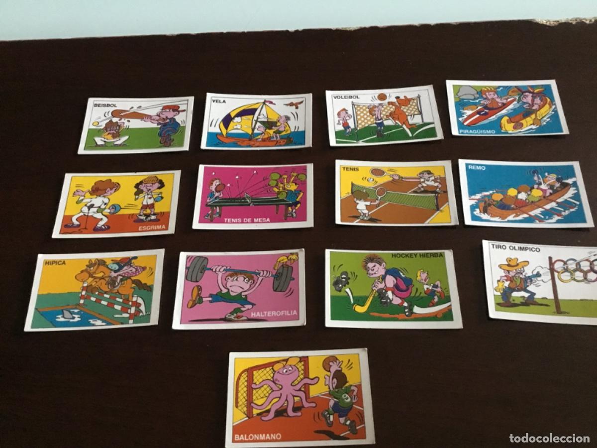 Coleccionismo cromos antiguos: cromos olimpilocos ,nunca pegados chicle