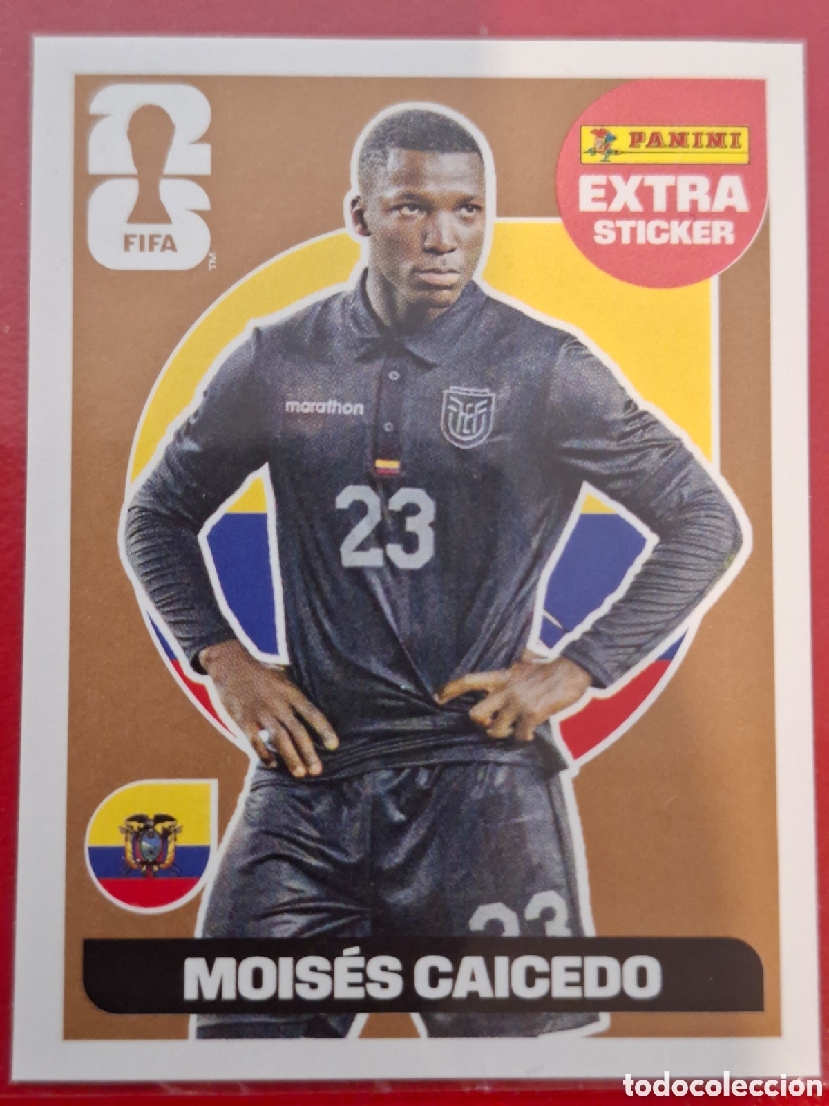 Coleccionismo cromos antiguos: EXTRA STICKER MOISES CAICEDO