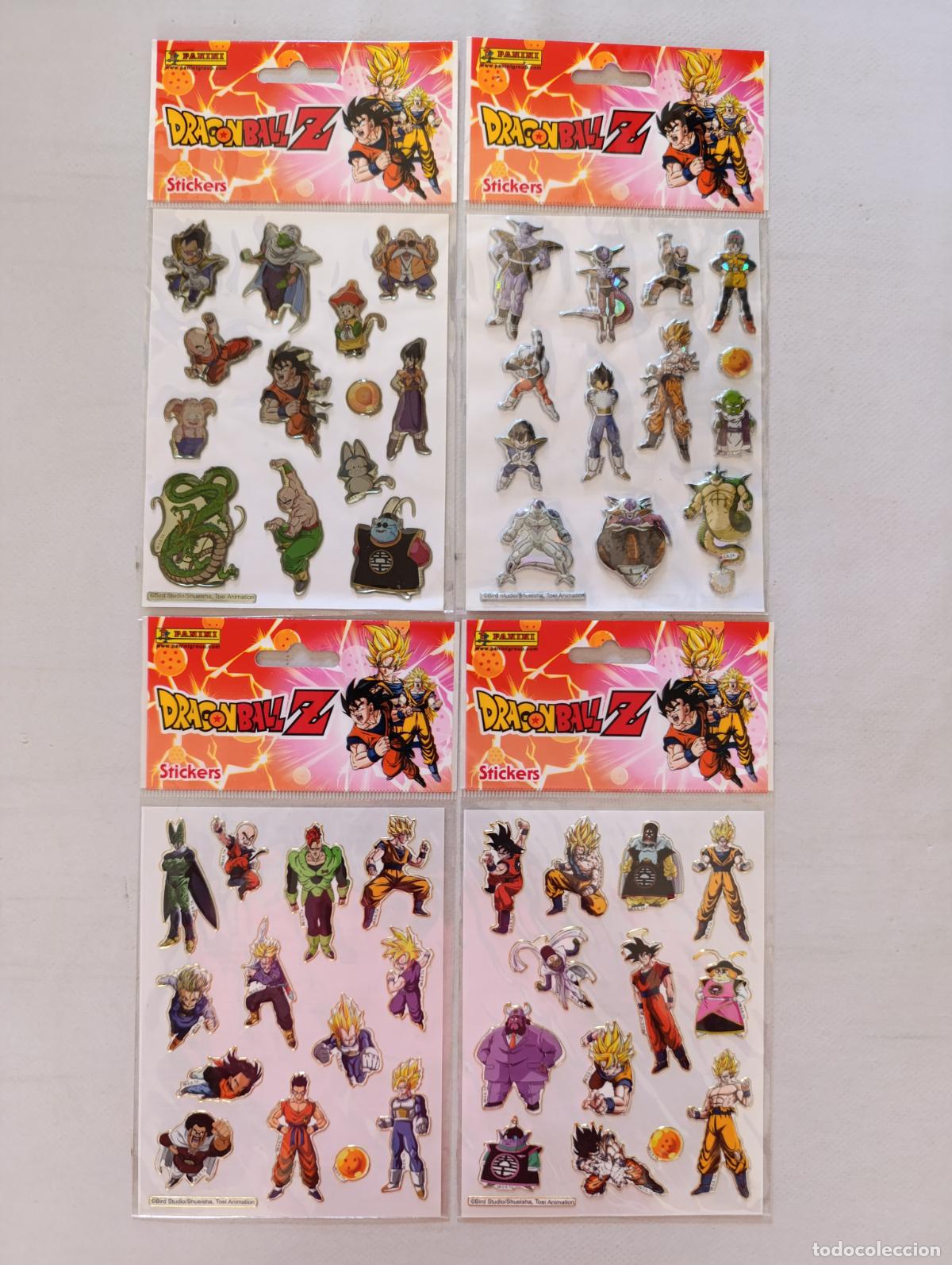 Coleccionismo cromos antiguos: DRAGON BALL Z STICKERS - 4 LAMINAS DIFERENTES - A&Ntilde;O 2000 - PANINI - NUEVO (DE#w)