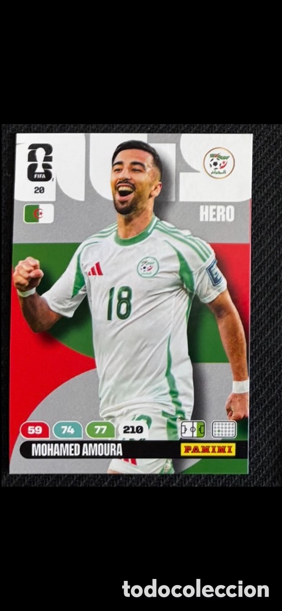 Coleccionismo cromos antiguos: 20 AMOURA ARGELIA FIFA WORLD CUP MUNDIAL 2026