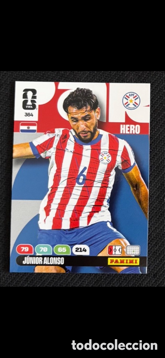 Coleccionismo cromos antiguos: 364 JUNIOR ALONSO PARAGUAY FIFA WORLD CUP MUNDIAL 2026
