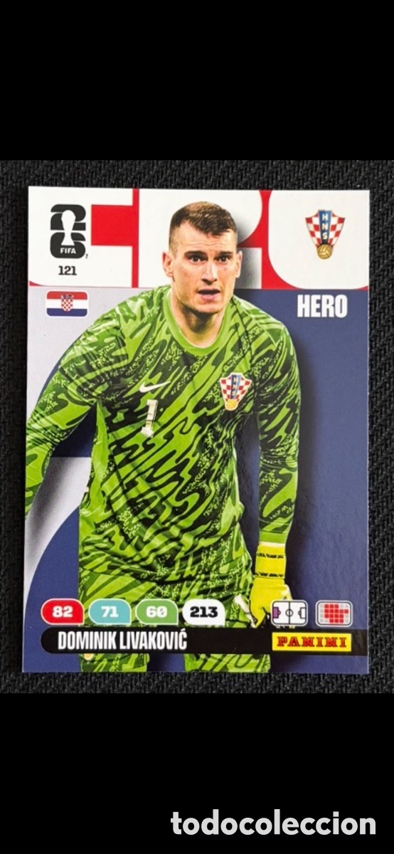 Collectionnisme Cartes &agrave; collectionner anciennes: 121 LIVAKOVIC CROACIA FIFA WORLD CUP MUNDIAL 2026