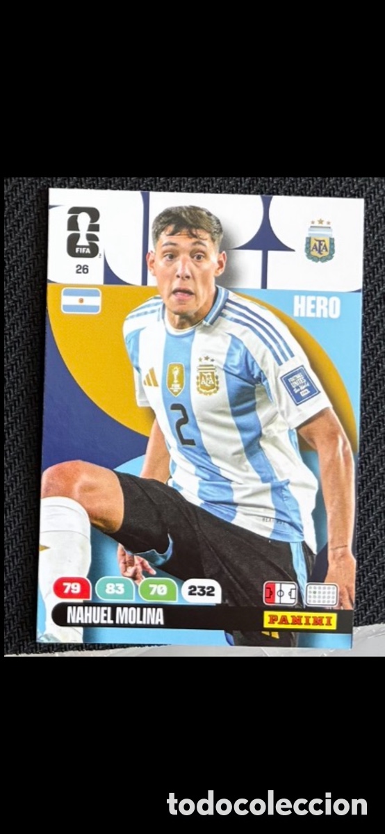 Coleccionismo cromos antiguos: 26 NAHUEL MOLINA ARGENTINA FIFA WORLD CUP MUNDIAL 2026