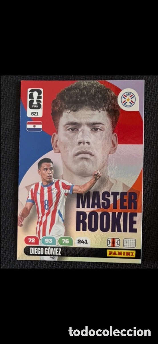 Colecionismo Cromos antigos: 621 DIEGO G&Oacute;MEZ PARAGUAY M&Aacute;STER ROOKIE FIFA WORLD CUP MUNDIAL 2026