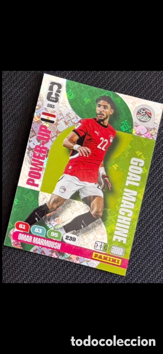 Collectionnisme Cartes &agrave; collectionner anciennes: 593 MARMOUSH EGIPTO POWER-UP FIFA WORLD CUP MUNDIAL 2026