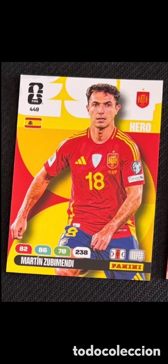 Coleccionismo cromos antiguos: 449 ZUBIMENDI ESPA&Ntilde;A FIFA WORLD CUP MUNDIAL 2026