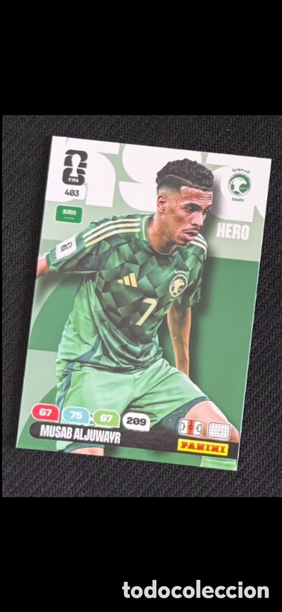 Coleccionismo cromos antiguos: 403 ALJUWAYR ARABIA SAUD&Iacute; FIFA WORLD CUP MUNDIAL 2026