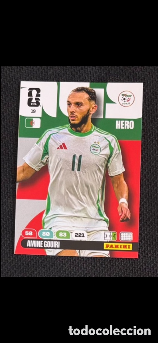 Coleccionismo cromos antiguos: 19 GOUIRI ARGELIA FIFA WORLD CUP MUNDIAL 2026