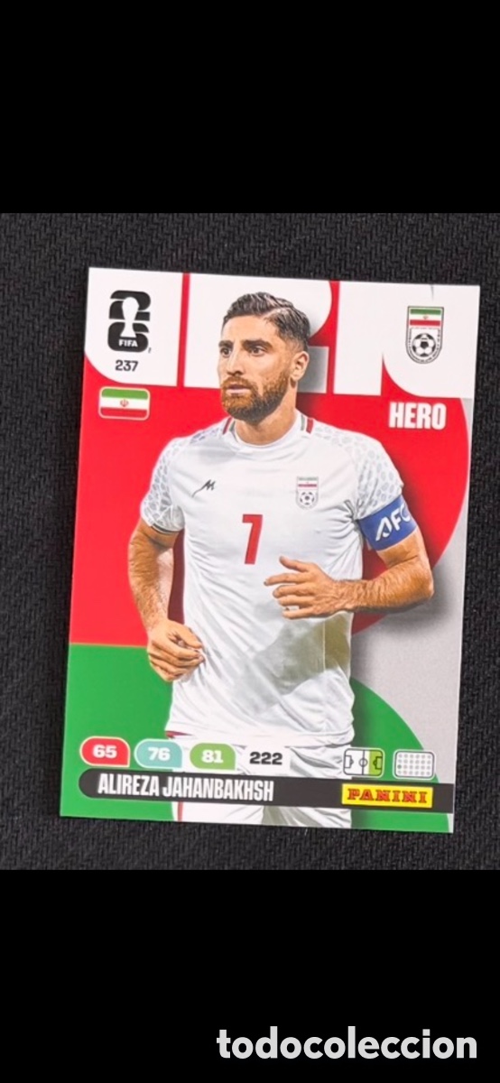 Coleccionismo cromos antiguos: 237 ALIREZA IR&Aacute;N FIFA WORLD CUP MUNDIAL 2026
