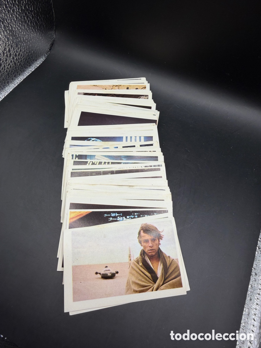 Coleccionismo cromos antiguos: Star wars lote 106 cromos diferentes nunca pegados pacosa