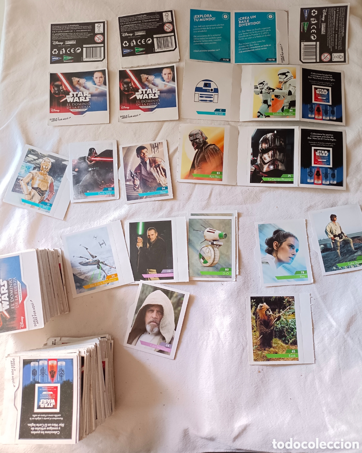 Coleccionismo cromos antiguos: Pegatinas Star Wars antiguas