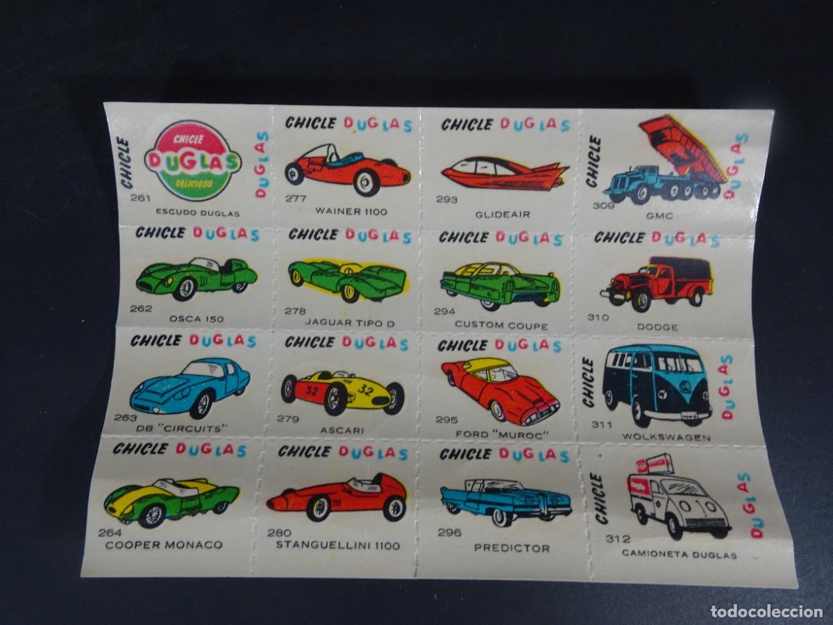 Sammeln alte Sammelbilder: CHICLES DOUGLAS, L&Aacute;MINA 15 CROMOS, AUTOMOVILES COCHES , VER FOTOS