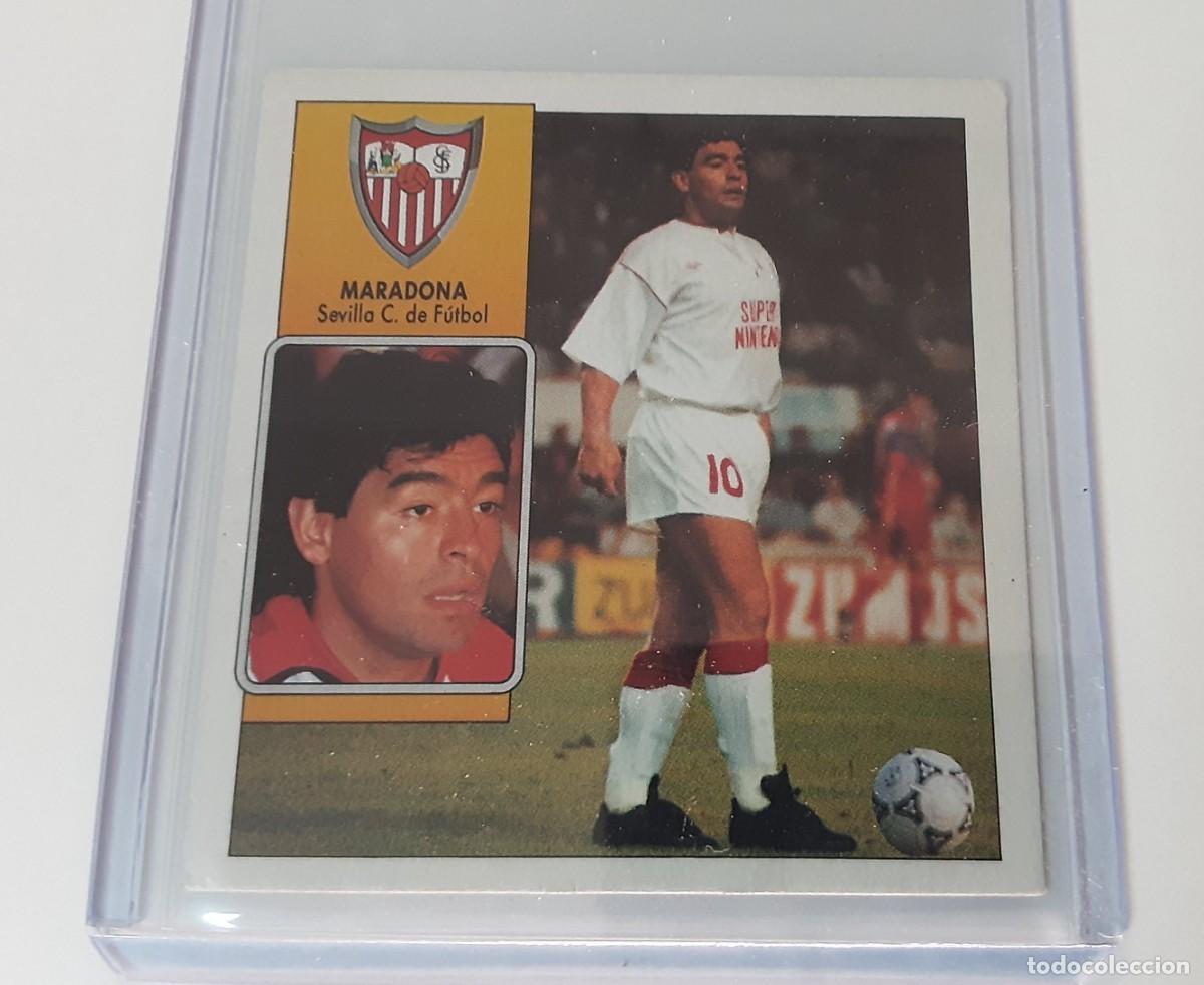Coleccionismo cromos antiguos: Maradona liga este 92 93 coloca sin pegar