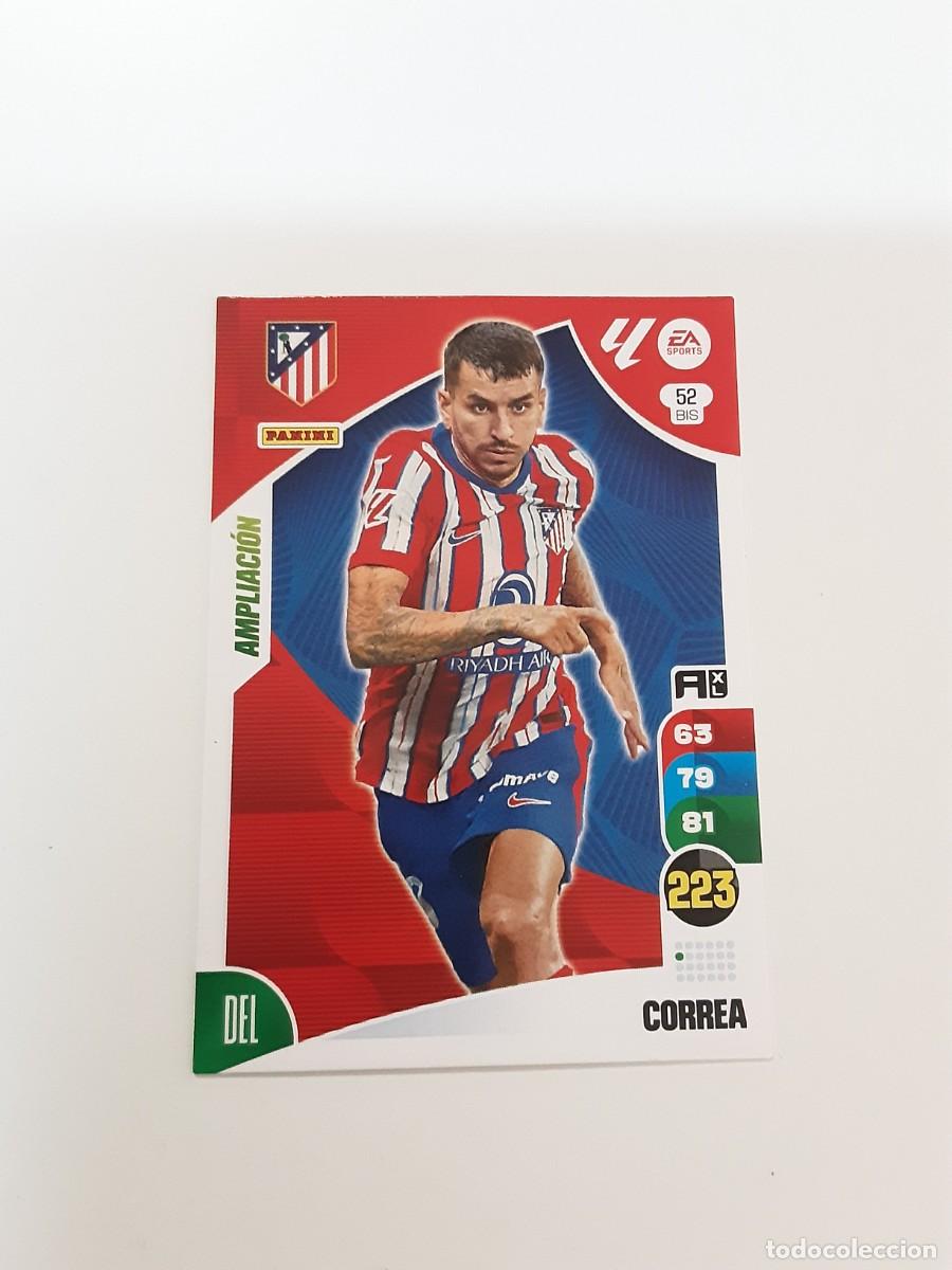 Coleccionismo cromos antiguos: Adrenalyn xl 24 25 correa atletico Madrid ampliaci&oacute;n 52 bis