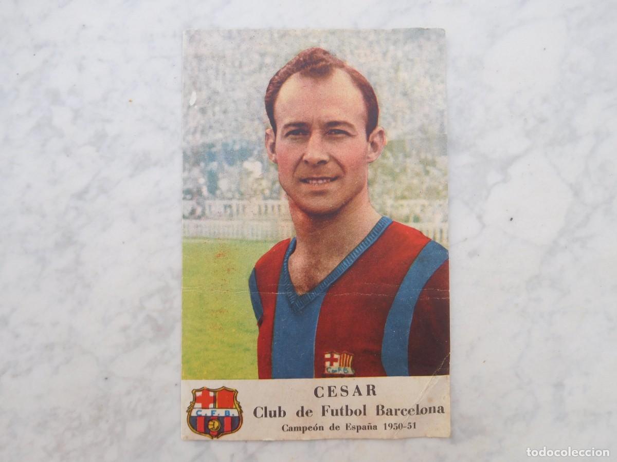 Coleccionismo cromos antiguos: Cromo F.C. Barcelona Cesar. Castellblanch liga 1950 1951