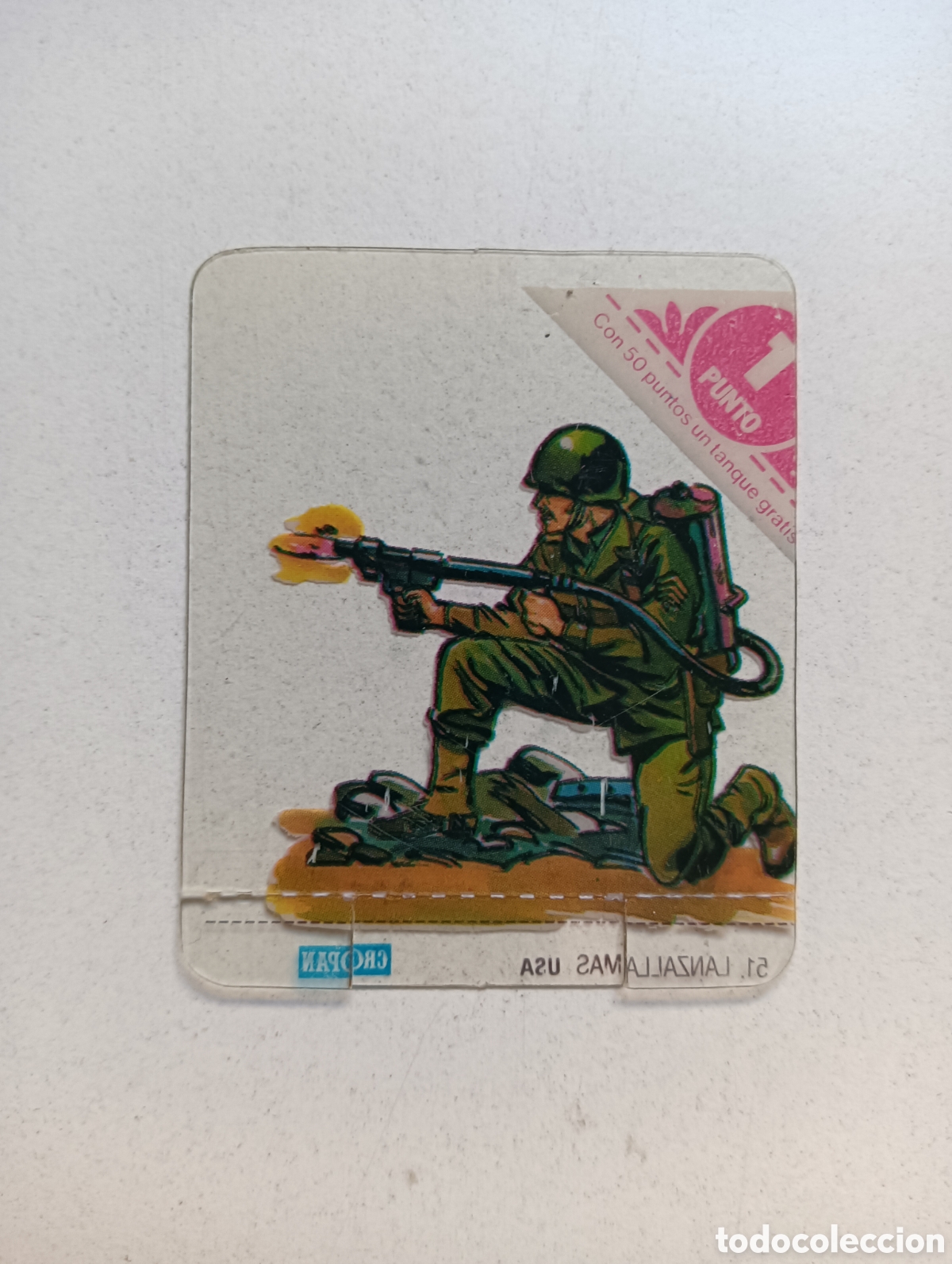 Coleccionismo cromos antiguos: Cromo cropan. Soldados. Lanzallamas 51